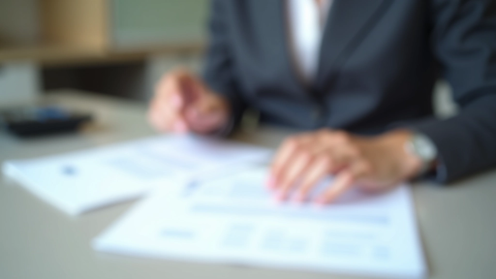 Personne vérifiant son budget et ses crédits en cours avec des documents organisés sur un bureau